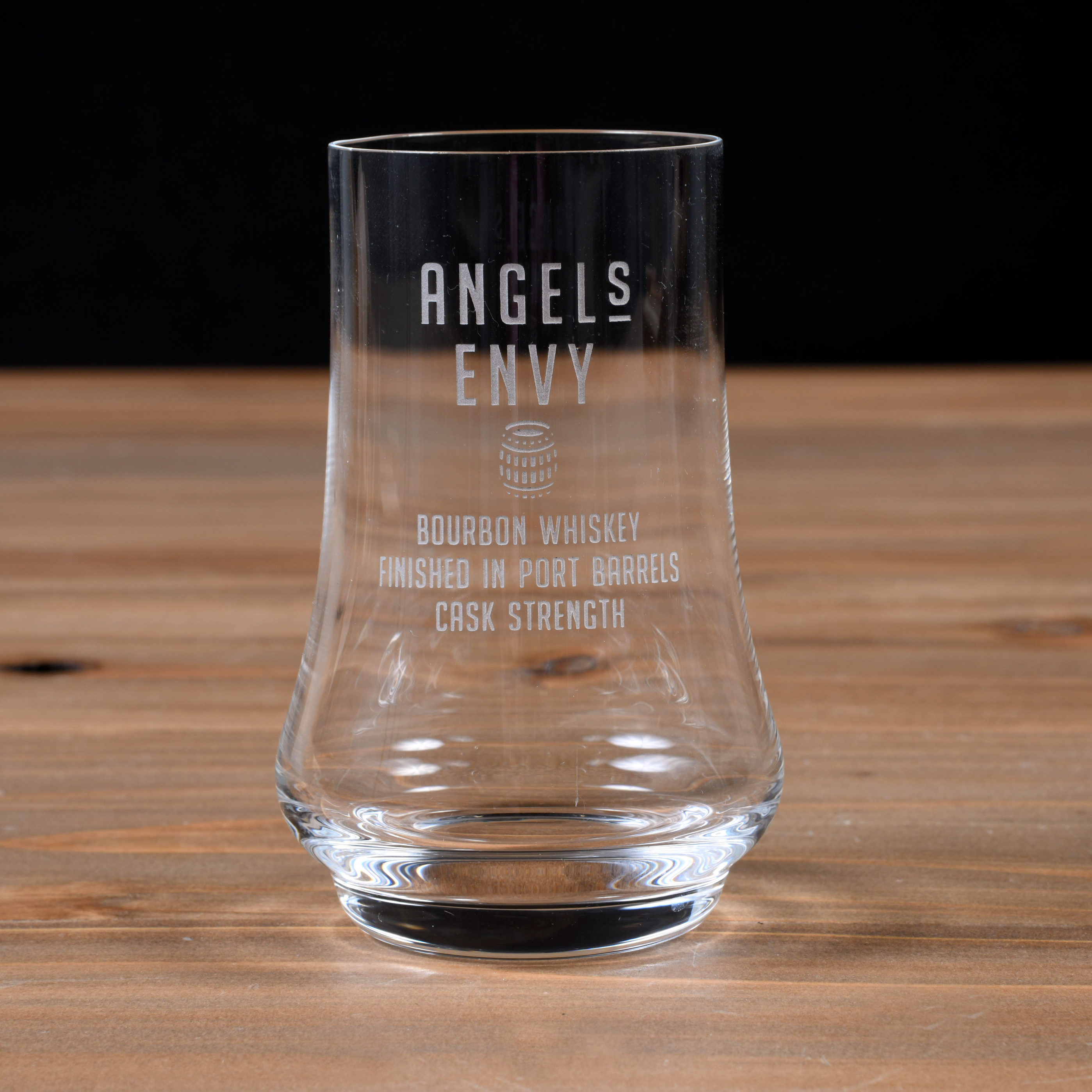 ANGEL'S ENVY CASK STRENGTH BOURBON Collectible Whiskey Glass 8 Oz